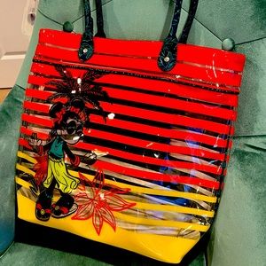 Disney Parks Vacation Minnie Mouse Large Clear Tote